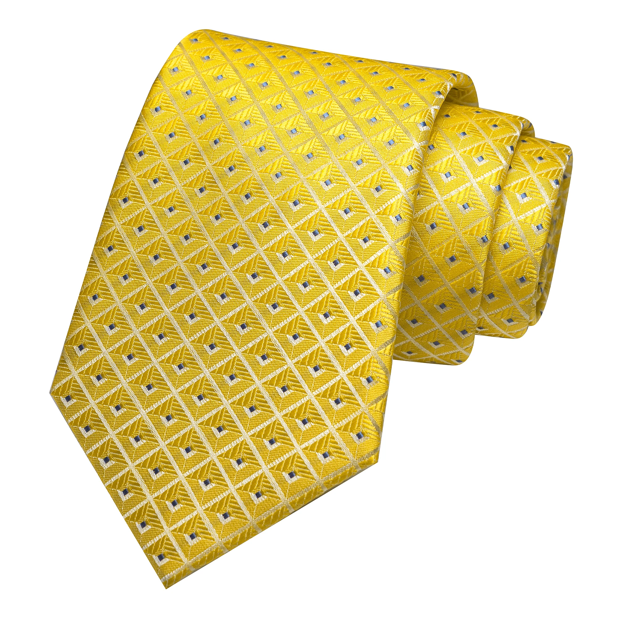 Luxuriöse 8CM Herrenkrawatten, kariert, Paisley-Muster, klassische Business-Krawatte, Jacquard-gewebte Krawatten für Herren, Bräutigam, Hochzeit, Party, Accessoires – Detail 8