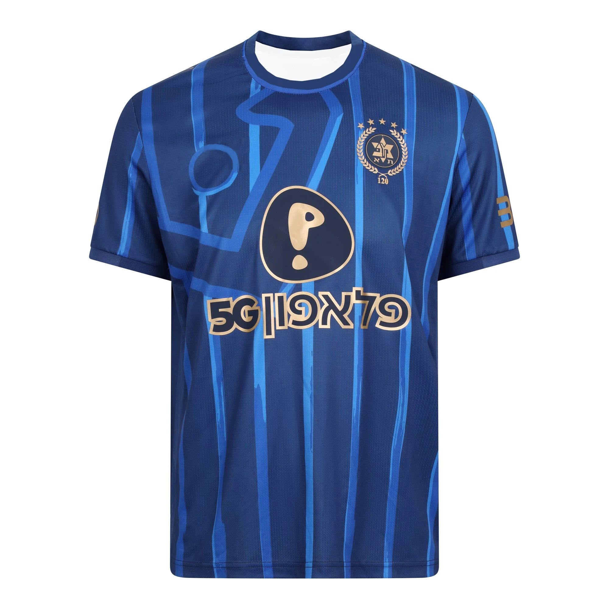 Tel Aviv Maccabi Fußballtrikot 26_27 Trainingsanzug T-Shirt, 3D-gedruckte, lässige, atmungsaktive Streetwear für Zuhause – Detail 4