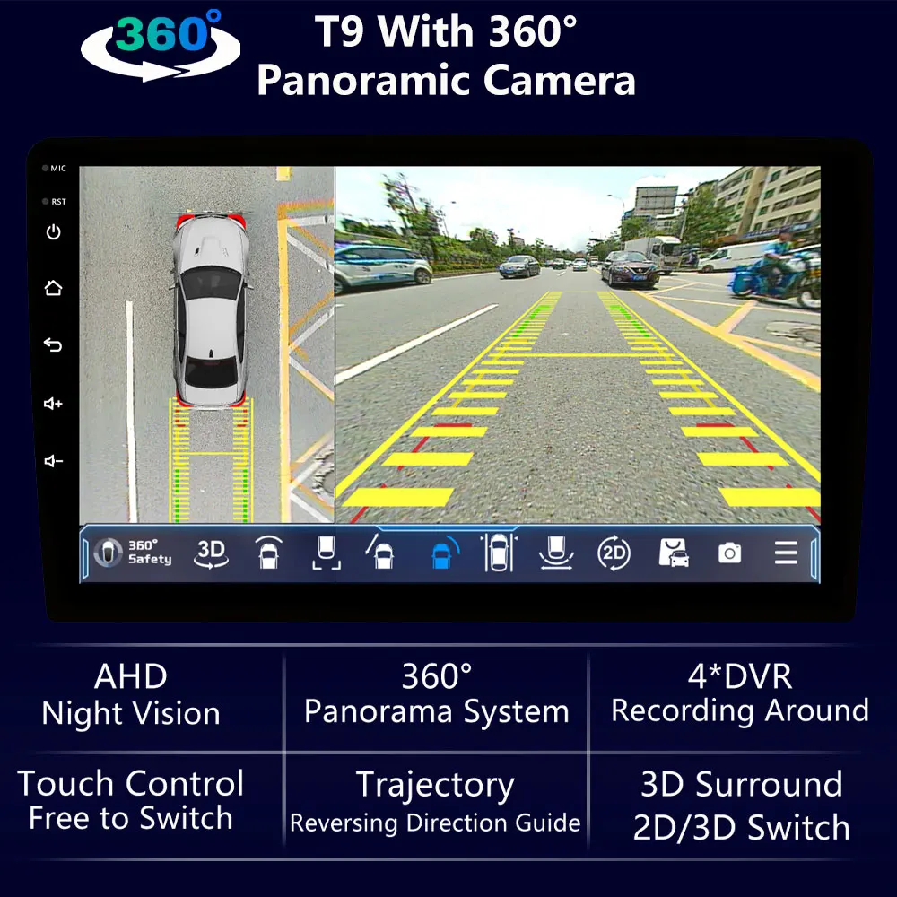 سيارة لاسلكية carplay Android14 أندرويد سيارة لتحديد المواقع الوسائط المتعددة راديو مشغل فيديو ستيريو DSP السيارات Carplay DAB لتويوتا نوح 4 R90
