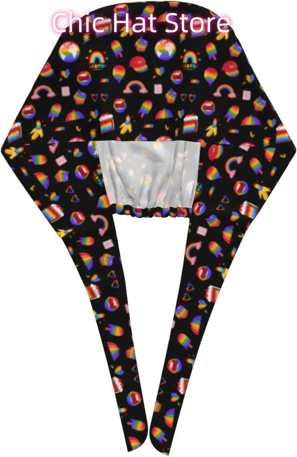 قبعات العمل الكرتونية لليوم الفخر مع عصابة رأس قابلة للتعديل وربطة خلفية وقبعة صغيرة #2