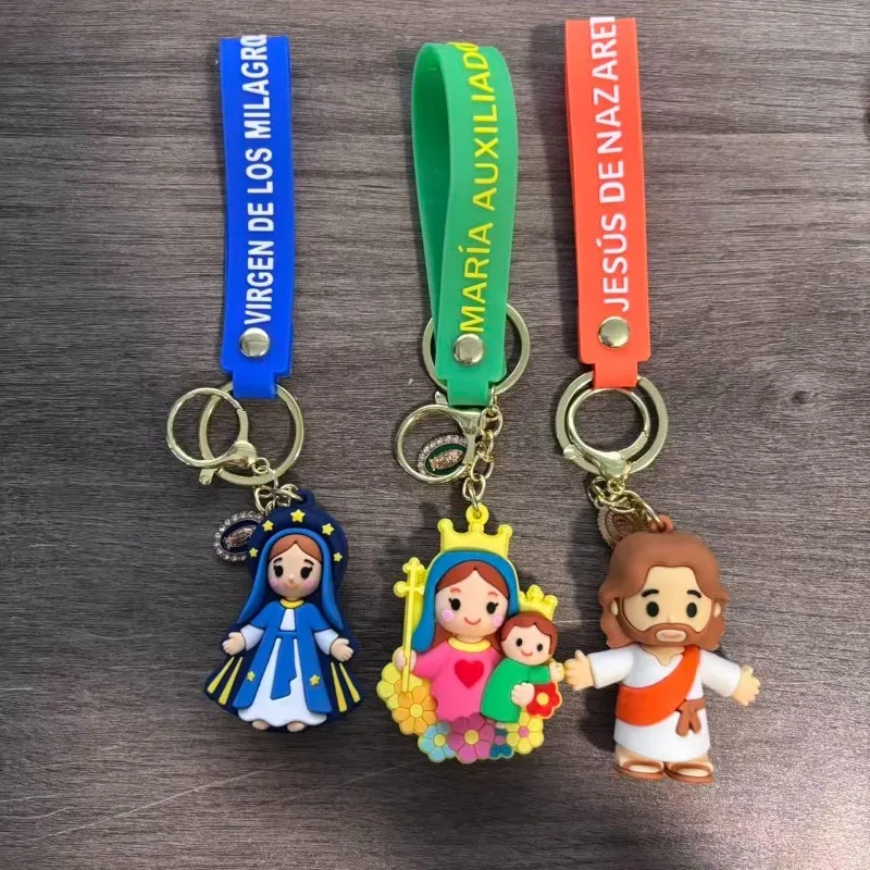 Cartoon Cute Figurine Doll Keychain Accessories Key Ring Small Pendant Small Decorative Hanging Items for Backpacks