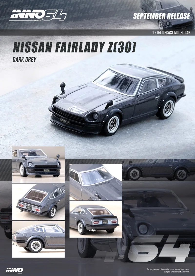 1:64 INNO NISSAN FAIRLADYZ S30 Die-cast alloy car model toys gift ornaments