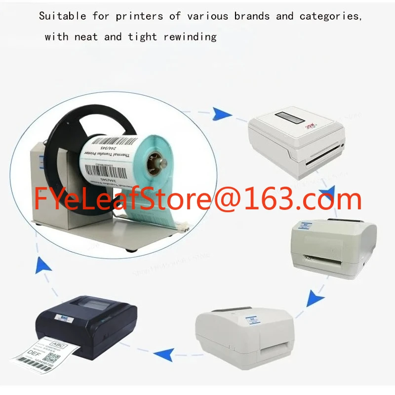 Riavvolgitore automatico per etichette con velocità regolabile serie BSC-Q6 Riavvolgitore automatico per etichette con codice a barre