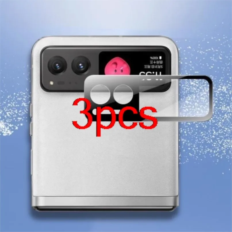 

3 шт., защитный чехол для объектива камеры 3d, чехол для Motorola Moto Razr 40, задняя закаленное стекло для razr40, защитное кольцо для объектива, пленка