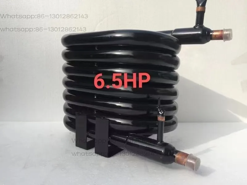 Ice Machine Water-Cooled Condenser, Serpentine Coil Replacement Radiator, Casing Water Cannon Coil, 0.75P / 1P / 1.5P / 2P