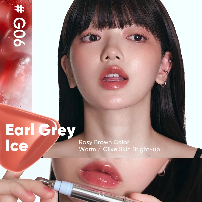 Judydoll アイス ダイヤモンド リップ グロス、保湿、ミラー シャイン、ふっくら効果、ベタつかない、軽量、栄養リップ オイル、光沢のある Fi