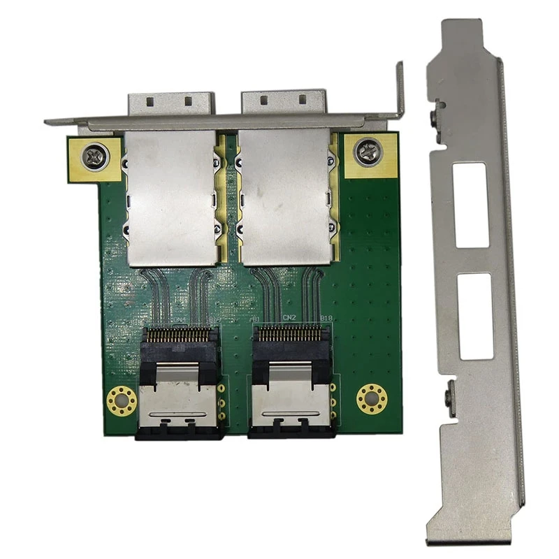 2 Ports Dual Mini SAS SAS26P Sff-8088 TO Sas36p Sff-8087 Adapter IN PCI Bracke PCI Bracket Converter