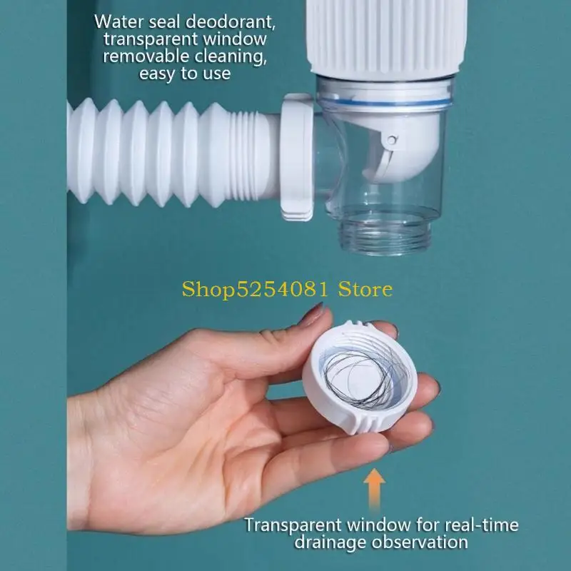 

AXYC Odor Resistant Rotation Sink Drain Pipe Ensures Clean Environment Simple Installs