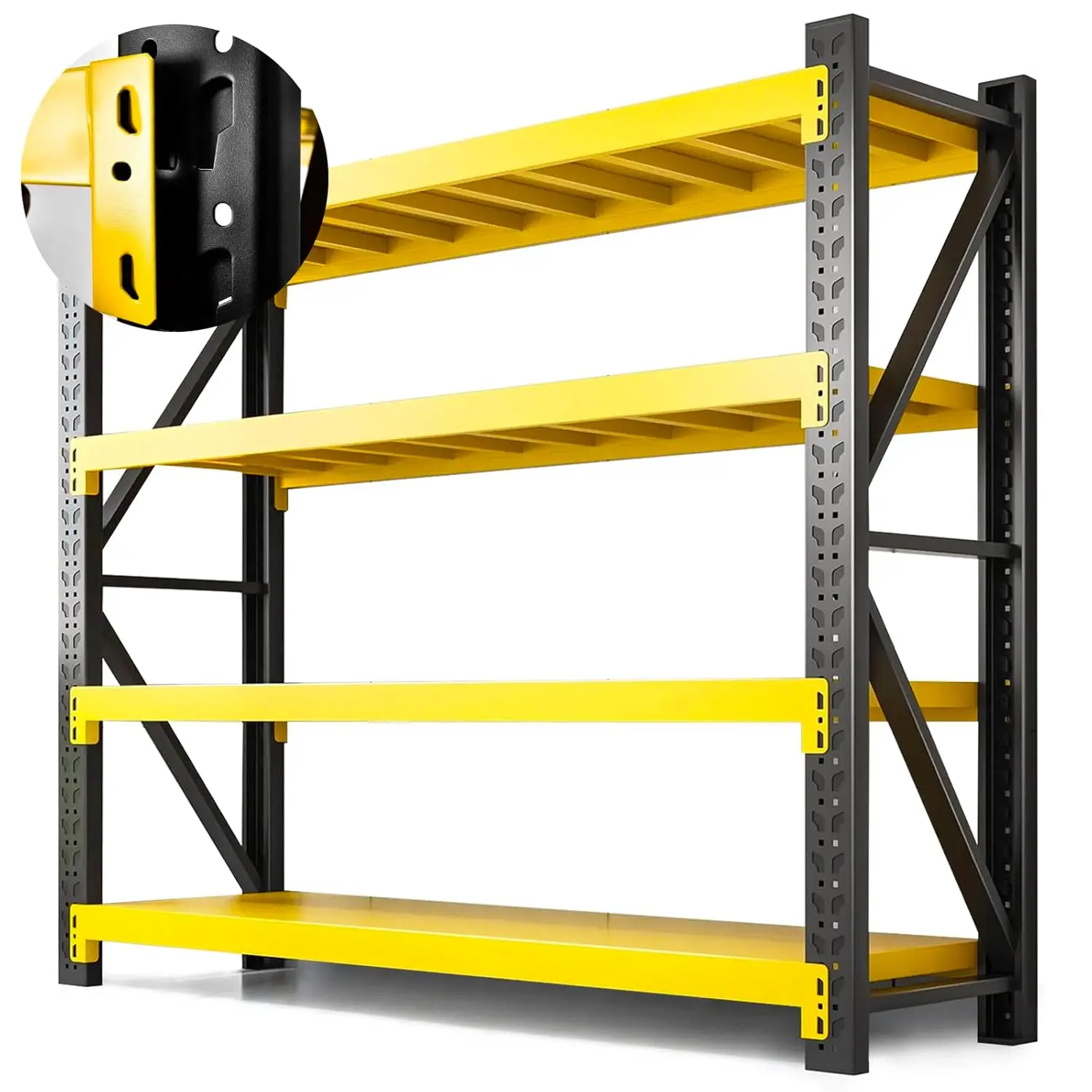 

Стеллаж стальной 4-ярусный усиленный, грузоподъемность 2268 кг, регулируемый промышленный стеллаж для гаража, на заказ