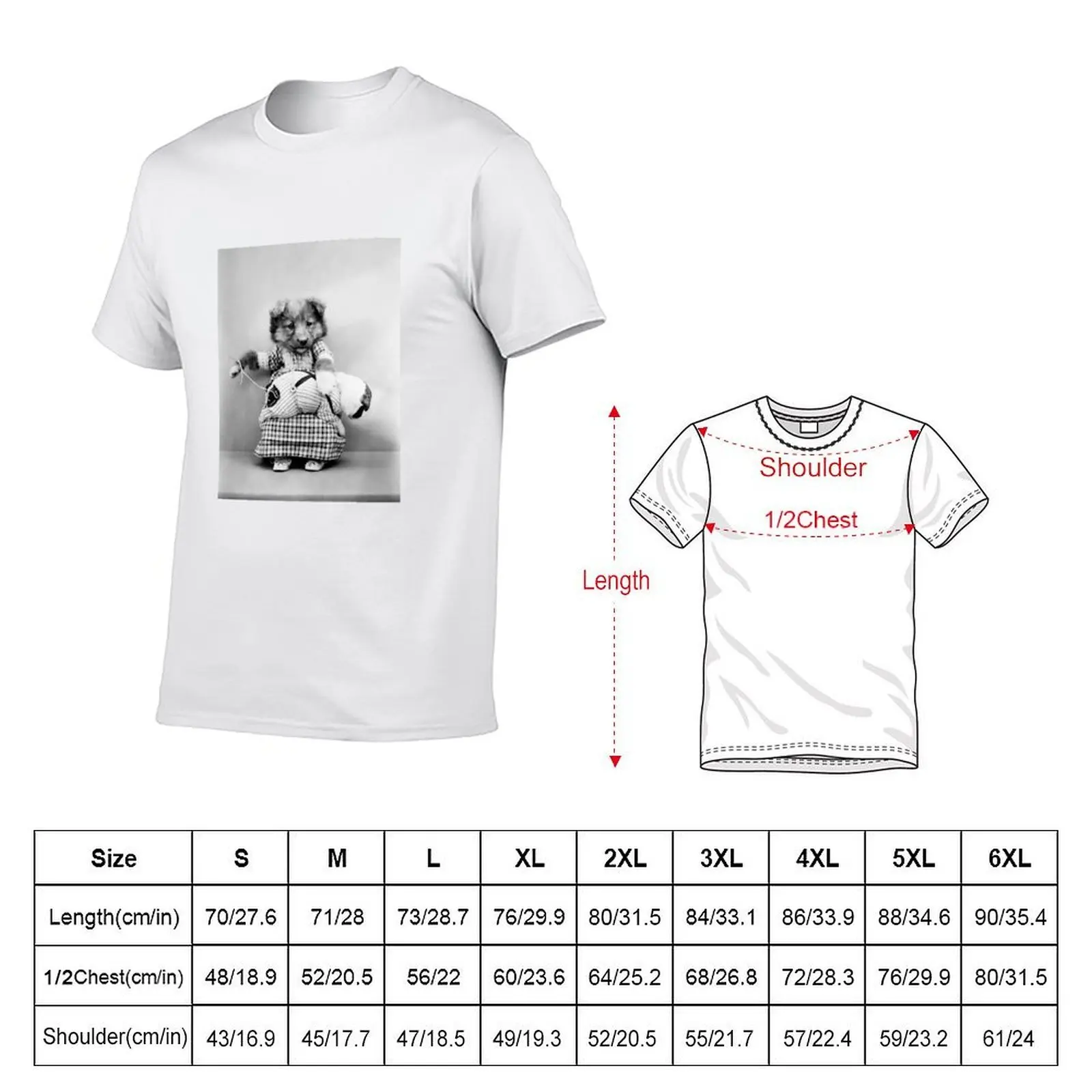 Cute Puppy Sewing Pants - Harry Whittier Frees T-Shirt t shirts for man graphic vintage man t shirt summer T-Shirt