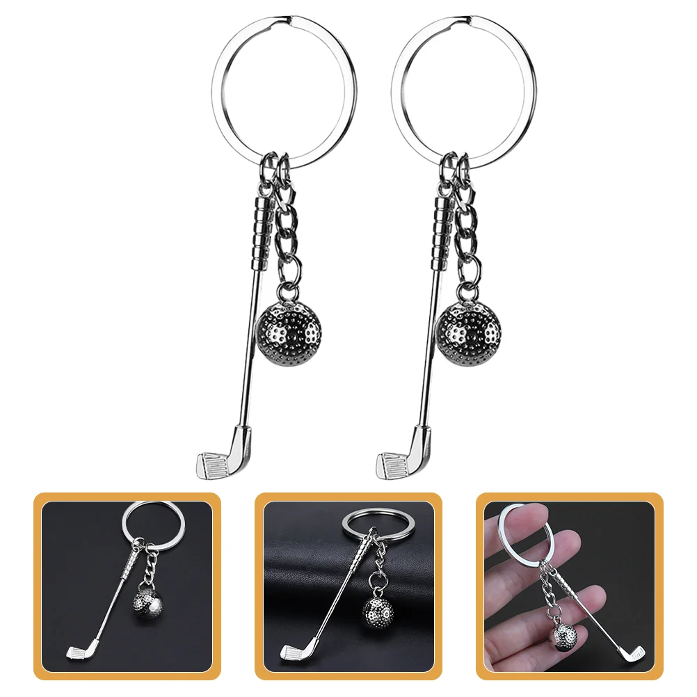 

Golf Keychain Girl Keyrings for Men Ball Keychains Children Balls Exquisite Sports Elements Golfs Backpack Hanging