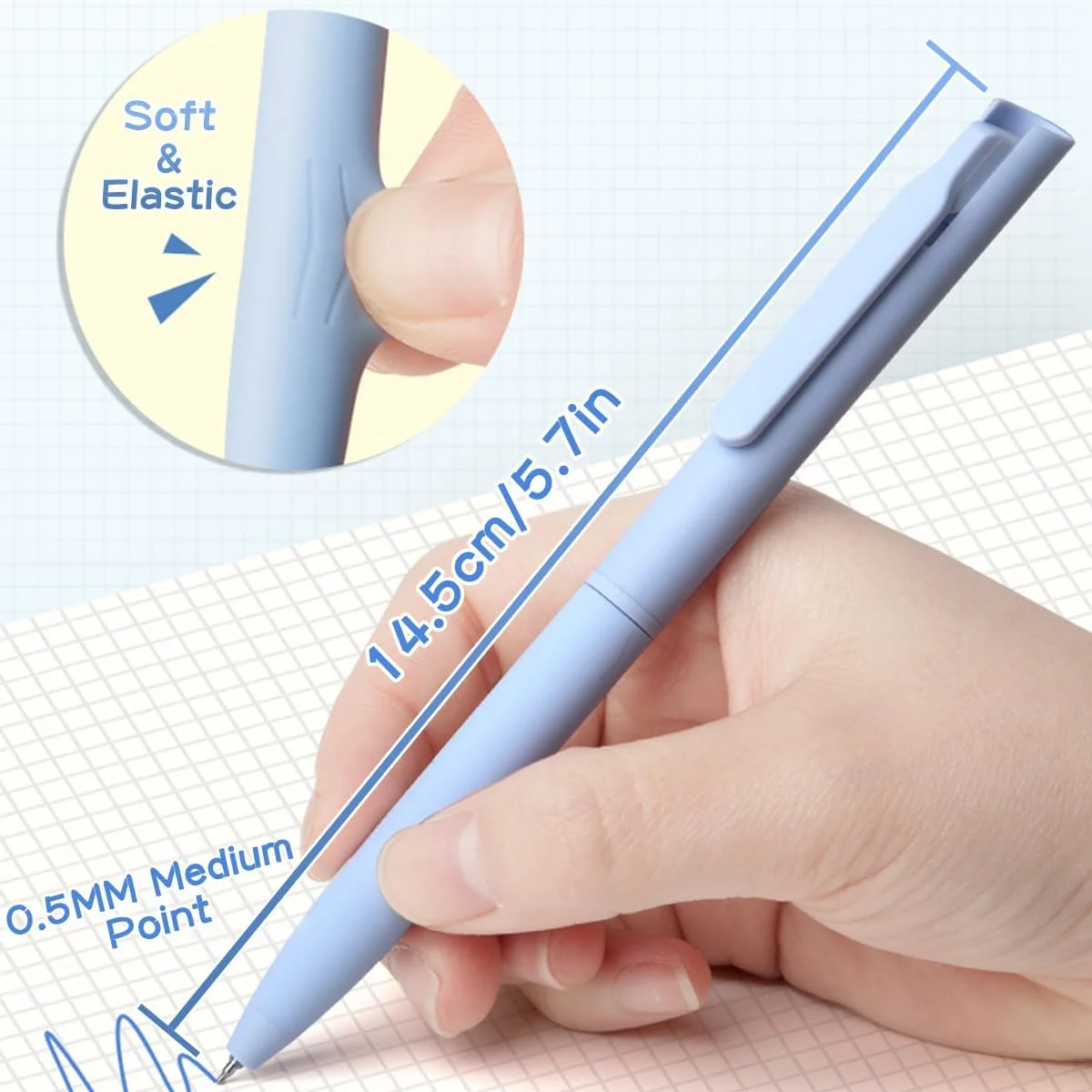 6pcs Pastel Gel Pens,Colored I - Correction Pen Fine recension och pris