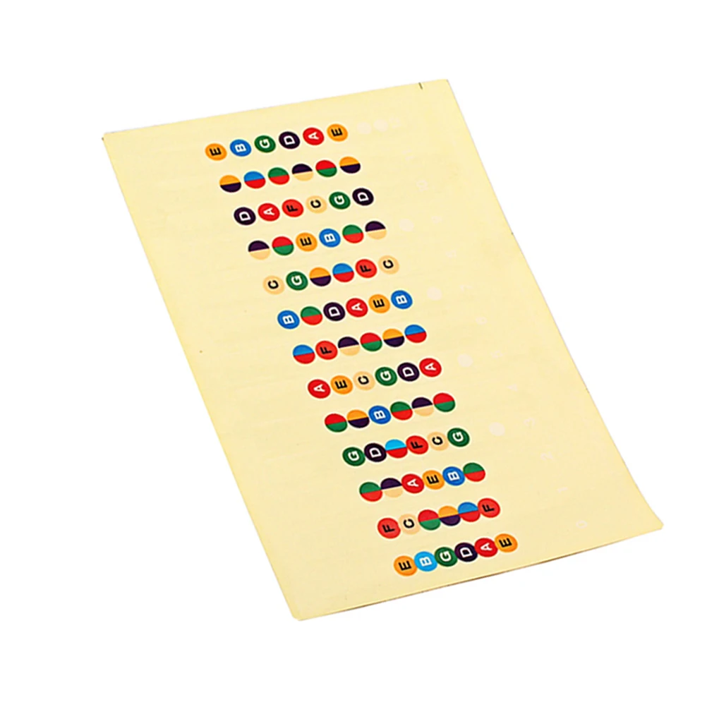 

Guitar Chord Stickers Fingerboard Fret Decal Labels Acoustic Electric Guitar Sticker Water Wear Resistant Easy Install Remove