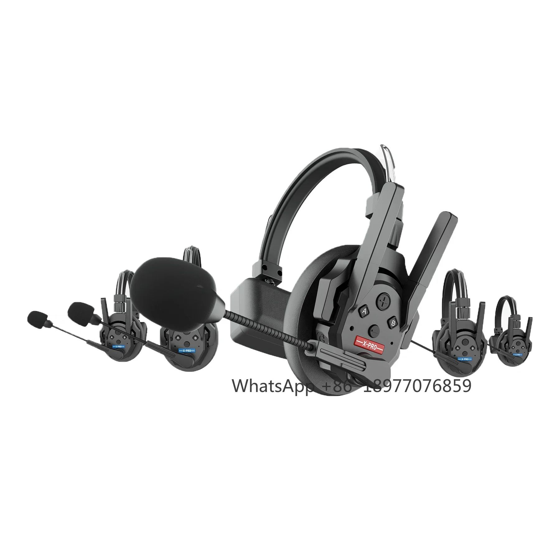 Xtalk XPro 2.4G Wireless Intercom System X2 X5 MasterFree Noise Reduction Intercom Headset For Filmmaking Live Broadcast