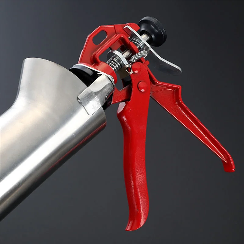 

PORK-Mortar Gun Set Pointing Grouting Gun Sprayer Brick Cement Tile Tool For Brick Paving Replaceable Nozzle W/ 2 Nozzles