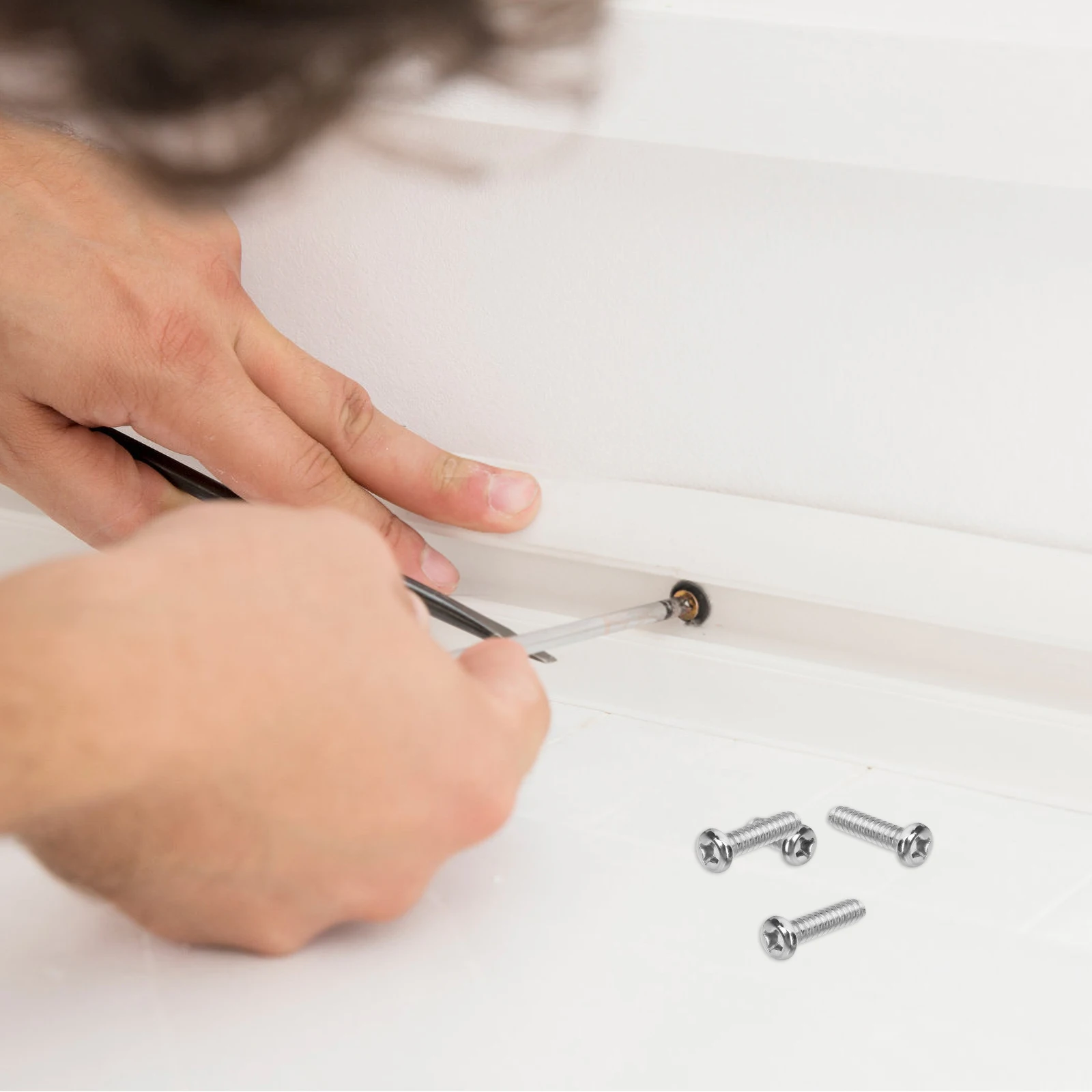 

Stainless Steel Screws Self Tapping for Various Lengths Siding Spout Granite Wood Marble Tile Backsplashes Drywall