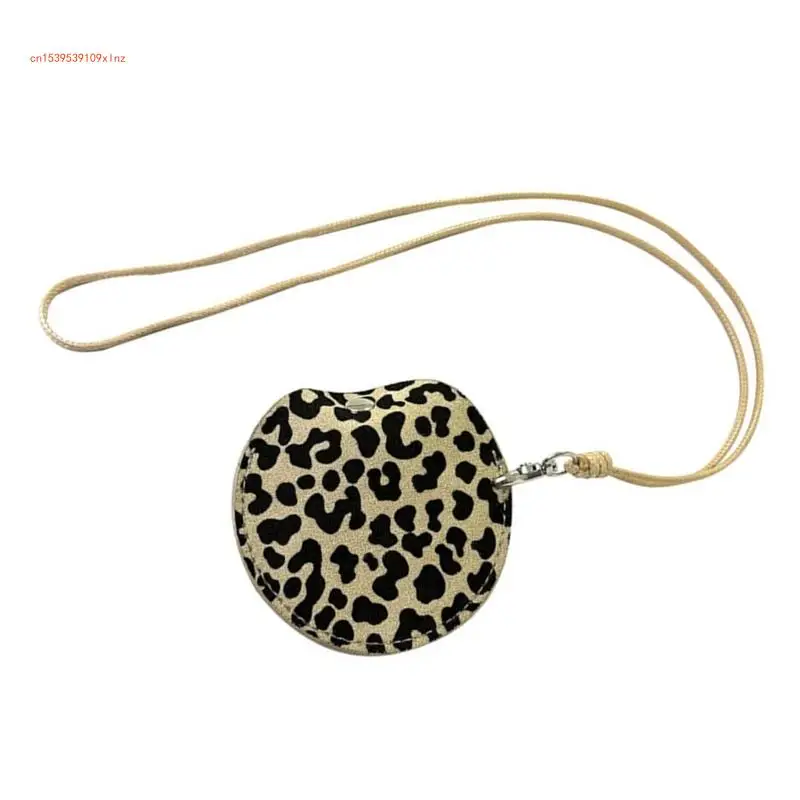 Leopard Print Small Bag Pendant Necklace for Women Unique Nekchain Accessories