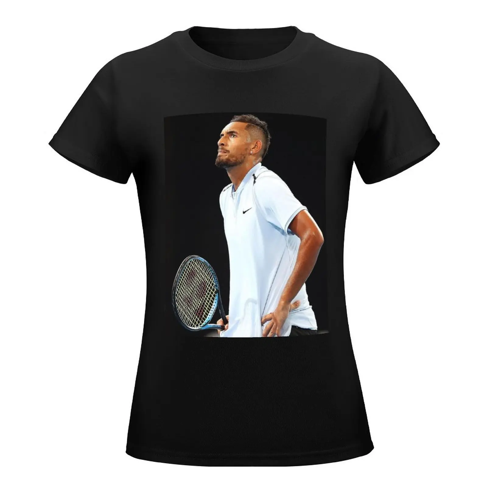 Nick Kyrgios #1 T-Shirt female graphics Womens clothing