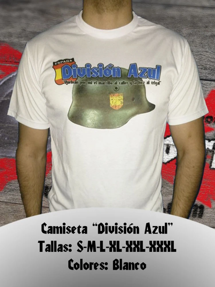 La 250 ª División d'Infantería Camiseta División Azul n'España División . 100% Algodón, De Alta Calidad, De Gran Tamaño, Casual