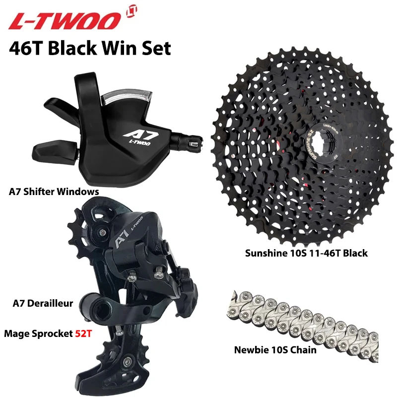 LTWOO A7 1X10S Gruppe 10 Gang Schalthebel Schaltwerk SUNSHINE Kassette 36T 42T 46T 50T VXM Kette für MTB Mountainbike Teile