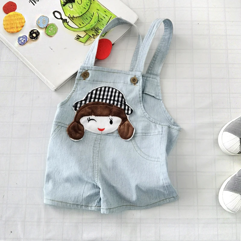 

IENENS, одежда для маленьких девочек, милые комбинезоны для малышей, короткие штаны, летние голубые мягкие шорты для детей 0-2 лет