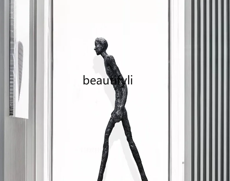 Abstract Figure Large Floor Ornaments Sales Office Hall Decorations Hotel Decoration Designer Walking People