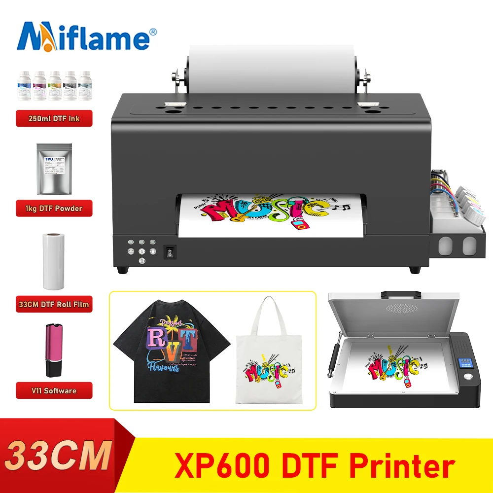 A3+ DTF Printer For Epson XP600 A3 DTF Printer Direct to Film Transfer Printer tshirt Printing Machine For Textile impresora dtf