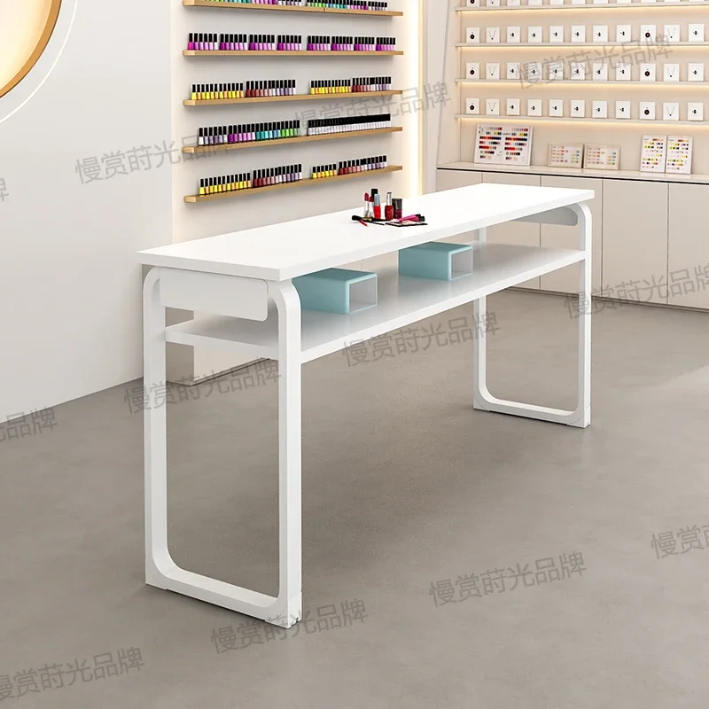 컴팩트 수납 네일 테이블 전문가용 의자 북유럽 스타일 네일 테이블 뷰티 테이블 스킨케어 테이블 독특한 가구