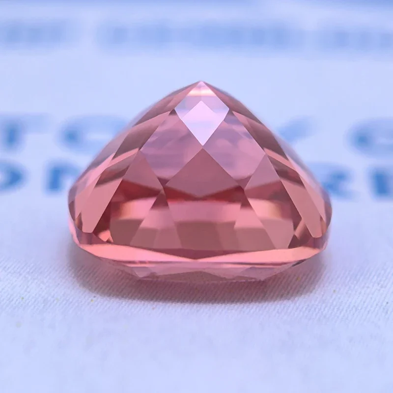 Lab Grown Padparadscha Fire Lotus Colour Square Cushion VVS1 Charms Beads Diy Jewelry Making Material Selectable AGL Certificate