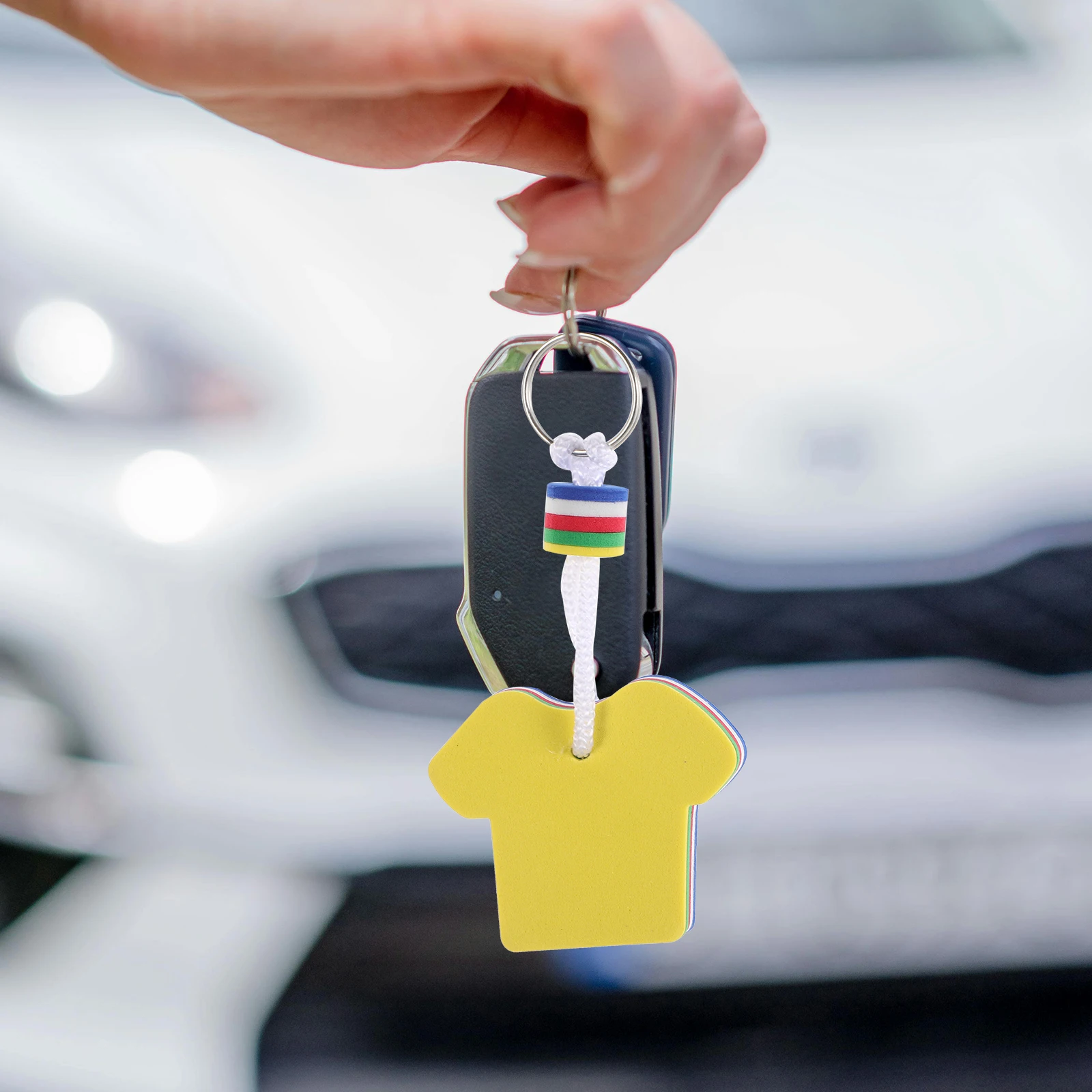 3 قطع المفاتيح العائمة العوامة قارب حلقة الشاطئ تعويم المراكب الشراعية المزدهرة Keyrings
