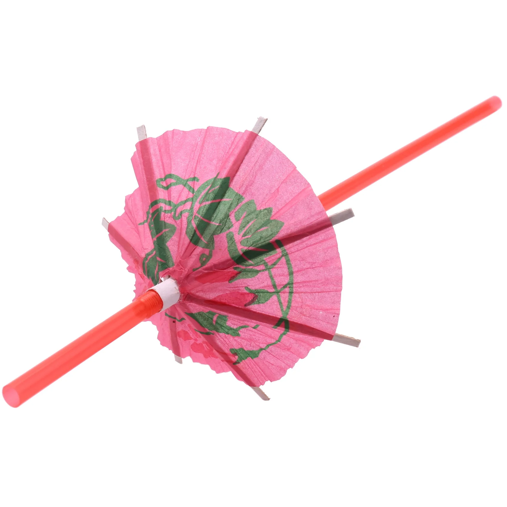 50 Umbrella Parasol Drinking Straws, Hawaiian Beach Cocktail Luau Party Decorations Supplies