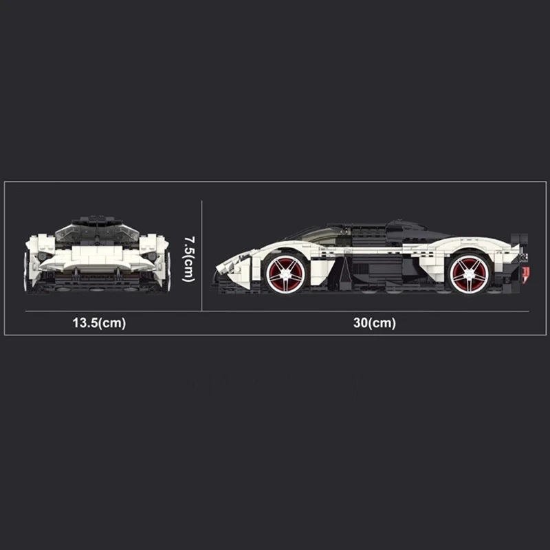 Molde técnico rei 10016 blocos de construção de carro esportivo conjunto como-valkyrie construcciões brinquedos para crianças adultos presentes de aniversário