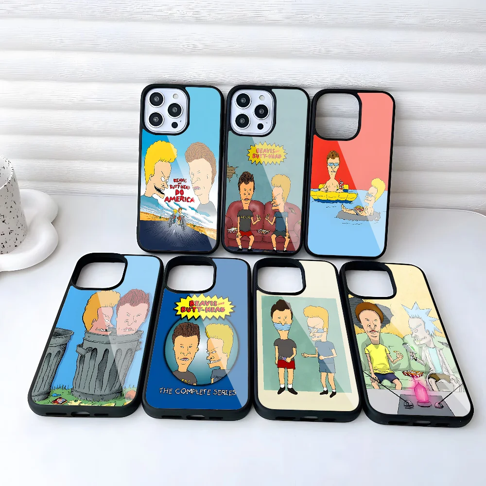 Beavis And Butt Head Phone Case For Iphone 14 13 12 11 Pro Max Mini 8 6 7 Plus Se Xr X Xs 2020 PC+TPU Cover