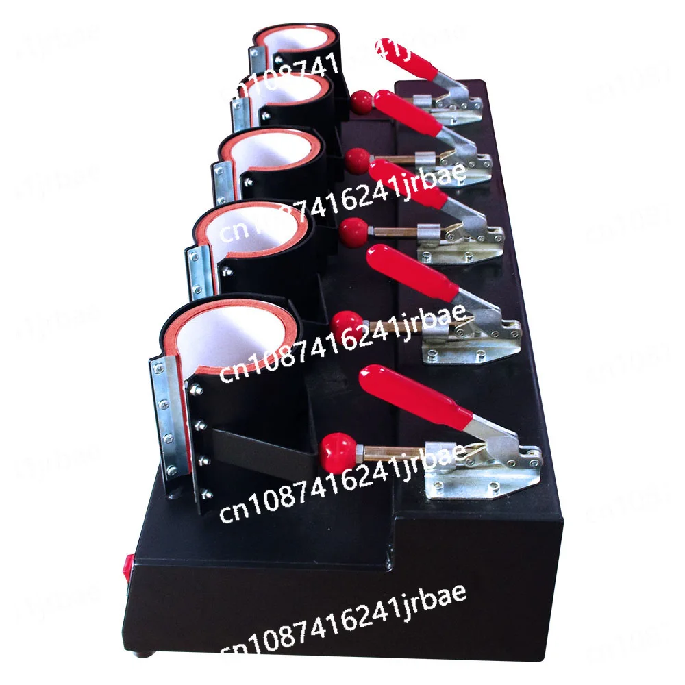 New design low price 5 in 1 ceramic press printing machine mugs combo heat transfer press machine for sublimation cup