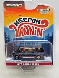 1:64 Vannin’ - 1977 Dodge B-100 Diecast Metal Alloy Model Car Toys For Gift Collection