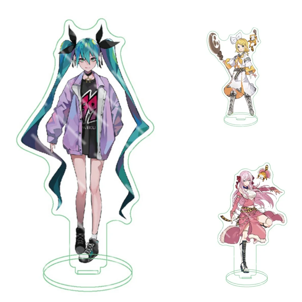 

hatsune miku big card Hatsune Luo Tianyi Double-sided vertical ornament cute acrylic anime peripheral pvc girl birthday gift