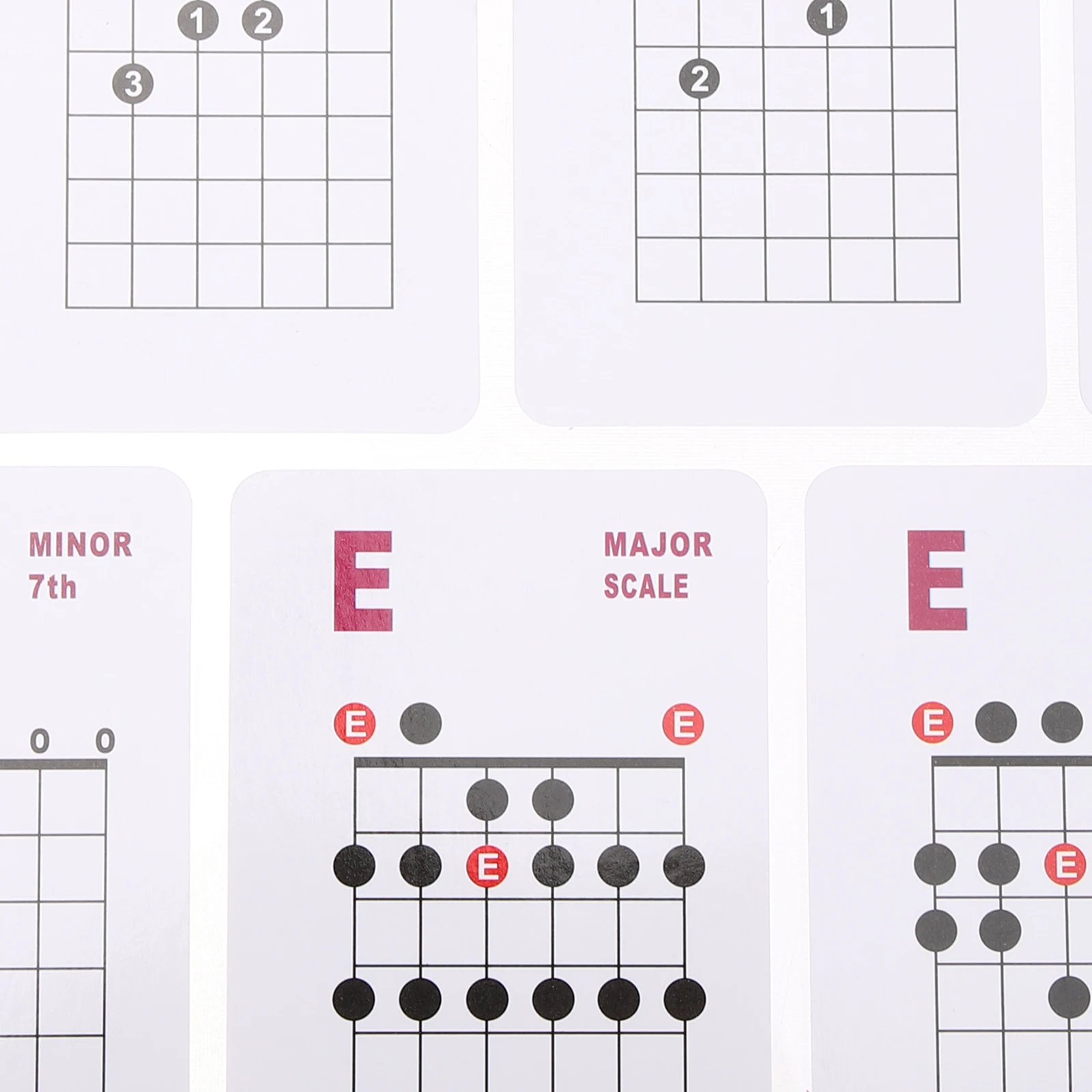 

49 Pcs Guitar Chord Diagram Wheel Chart Helper Adults Aid Chords Trainer- Electric Music