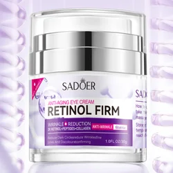SADOER Retinol Eye Cream Anti Dark Circles Removal Eye Bags Moisturizing Brightening Firming Beauty Eyes Skin Care Products