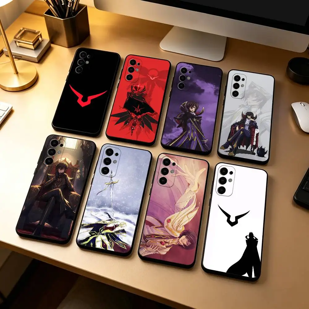 

Anime Lelouch Lamperouge Code G-Geass Phone Case Black Silicone Soft For Samsung S25,S24,S21,S22,S23,S30,Ultra,S20,Plus,Fe,Lite