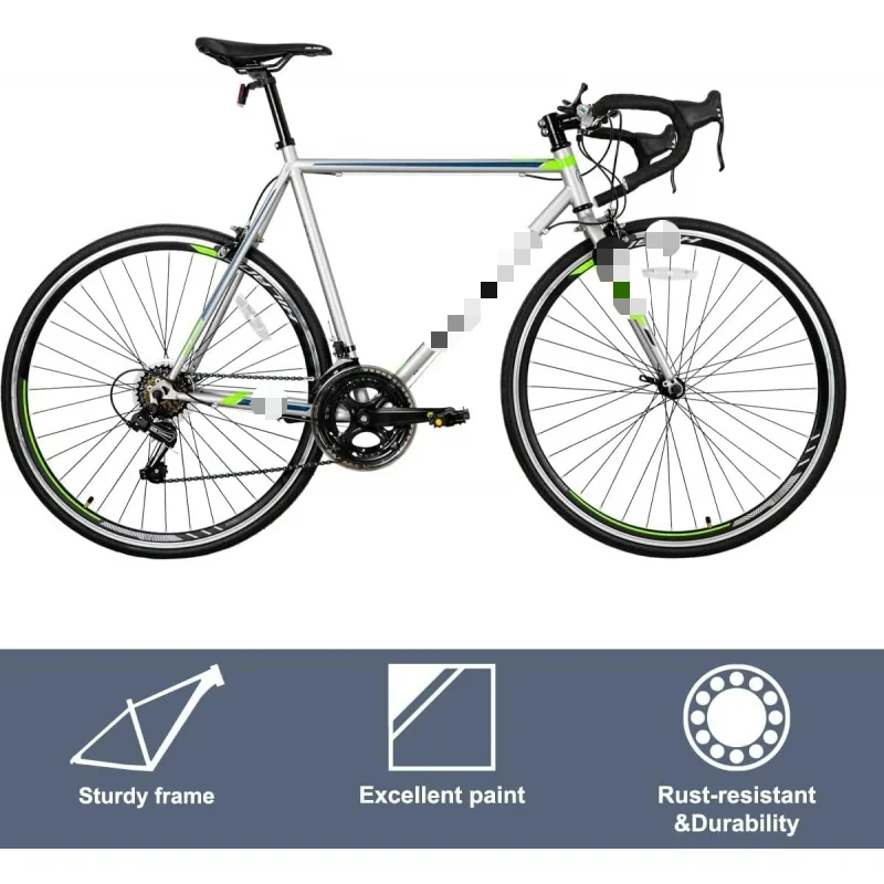 AQHiland Road Commuter ,700C Wheels City ,14 speeds Racing Bike for Men Women,Urban Adult Bicycle