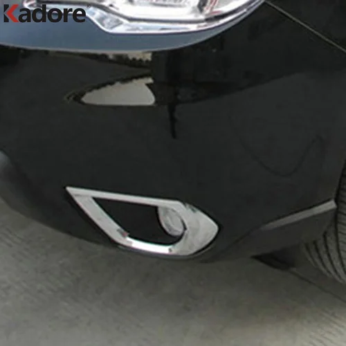 Imagen 2 del producto Faros antiniebla delanteros cromados para Subaru Forester, cubierta de lámpara, Marco embellecedor, pegatina para coche, accesorios exteriores, 2013, 2014, 2015