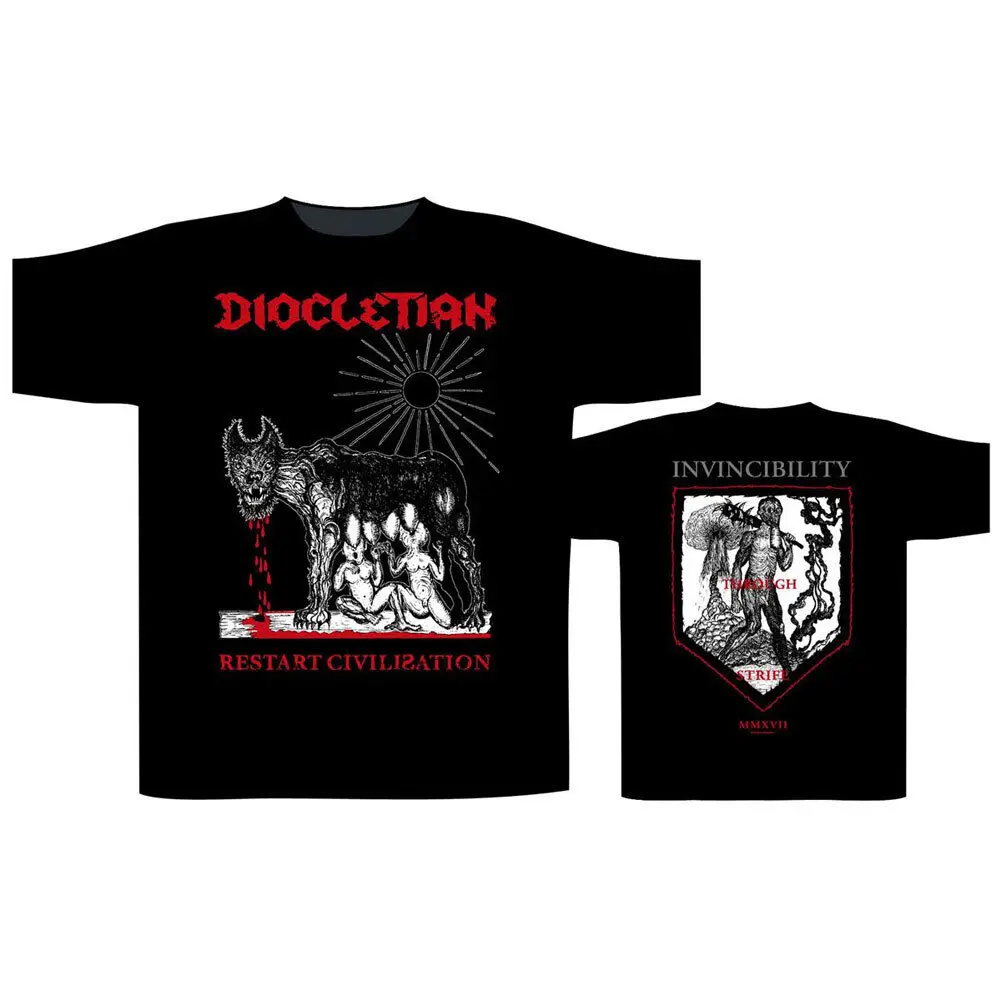 

Men's Diocletian Restart Civilisation T-shirt X-Large Black