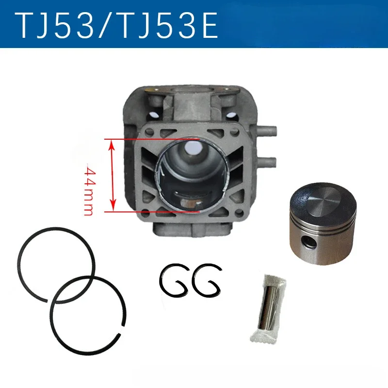 44mm Cylinder Piston Kit Fit for Kawasaki TJ53 TJ53E Garden Tools Strimmer Blower Cut Spare Parts 11005-0650 11005-2166