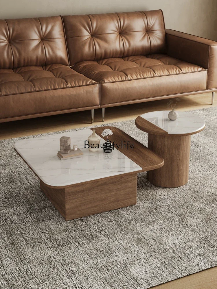 

FG10*Retro style coffee table combination living room household small apartment modern simple size coffee table