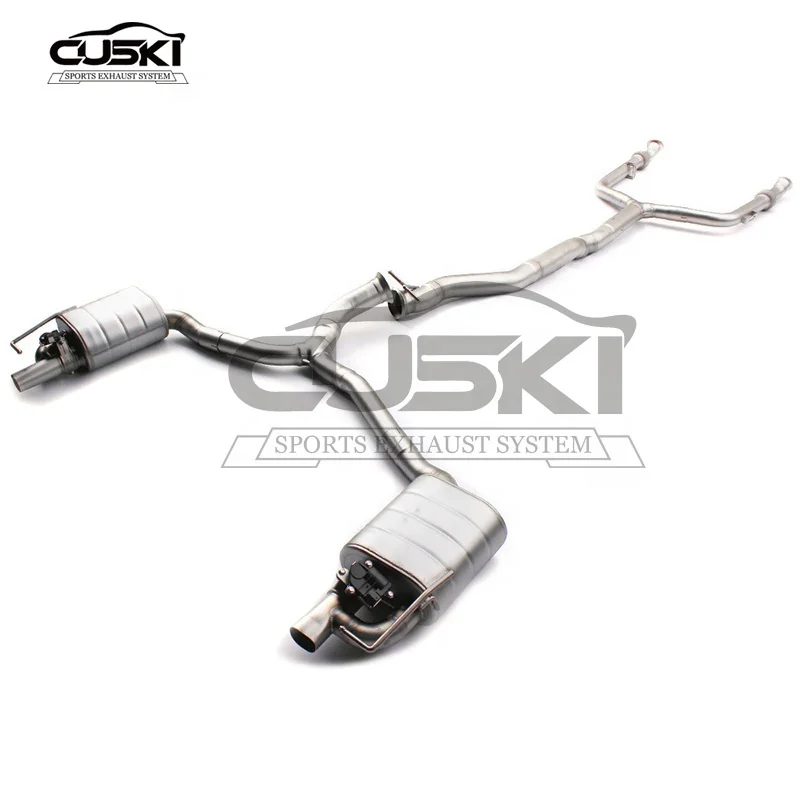 High Performance Catback Exhaust Pipe For Mercedes-Benz C43 AMG 2016-2022 Stainless Steel quality exhaust valve control