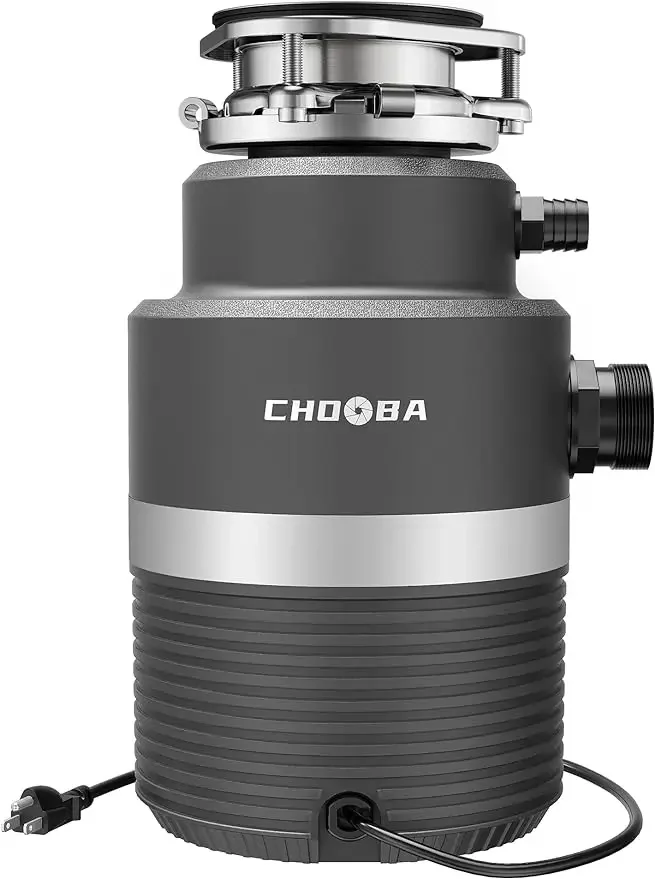 

Chooba-Garbage Disposal, 1HP, Continuous Feed Food Waste Quiet Kitchen Garbage Dishwasher Connection