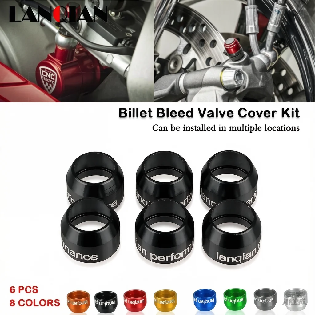 

For YAMAHA FZ1 FZ6 FZ8 MT-01 MT-07 MT-09 MT-10 XJ6 YZFR1 YZFR6 MT YZF 01 07 09 10 R1 R6 Caliper Master Billet Bleed Valve Cover