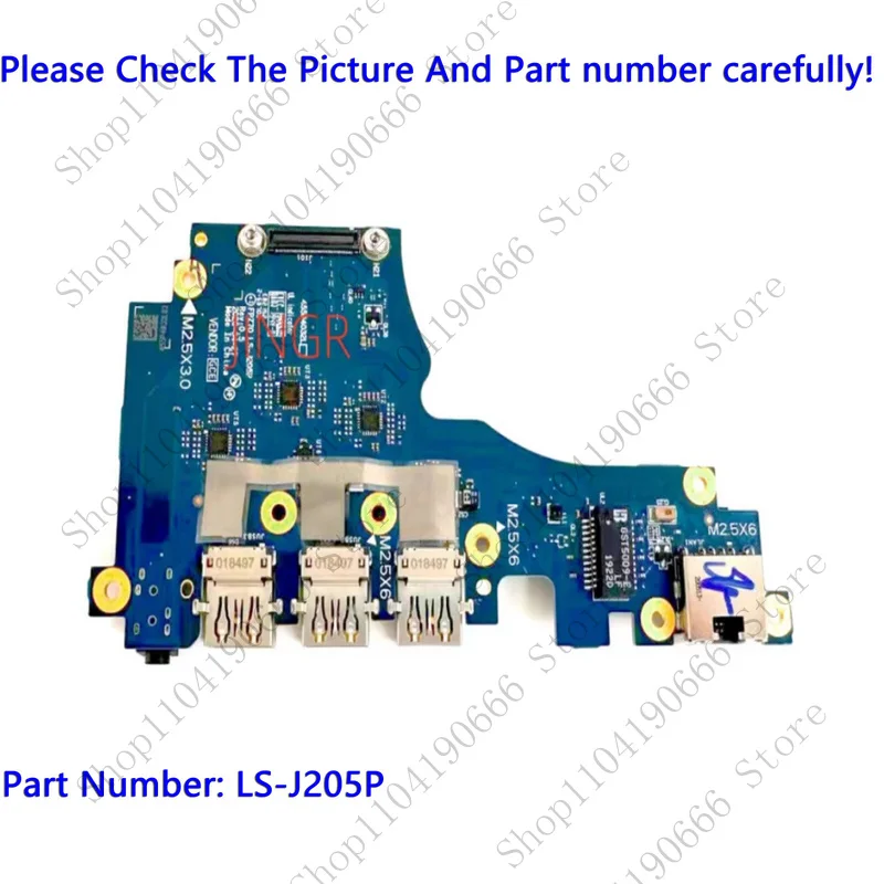 

Notebook computer components For HP ZBOOK 1517 G5 G6 USB Board Module LS-J205P.