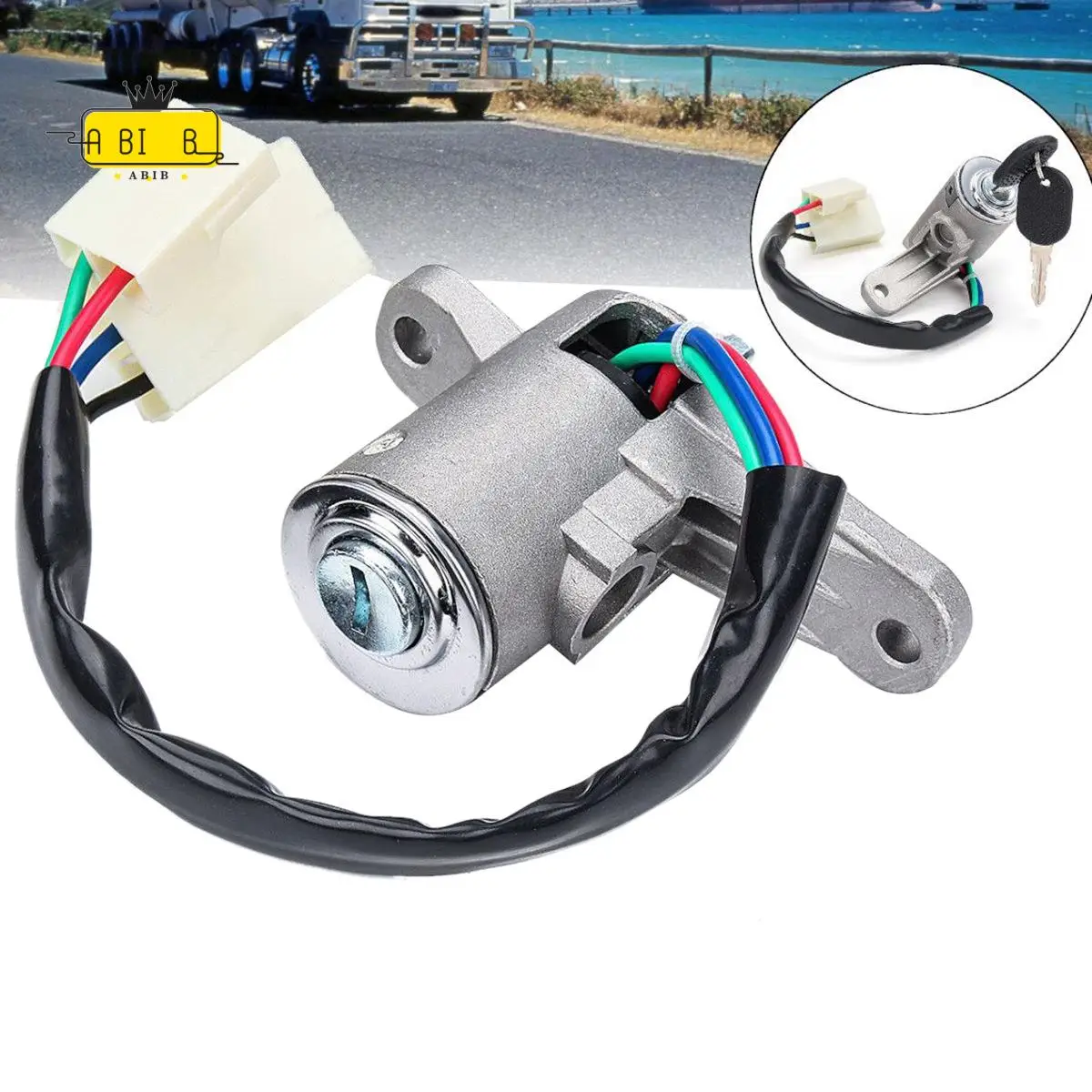 

ABIB -Ignition Barrel Switch Cylinder Lock With 2 Keys For Iveco Eurocargo Eurotech Eurotrakker 4837683 41040470 504026642