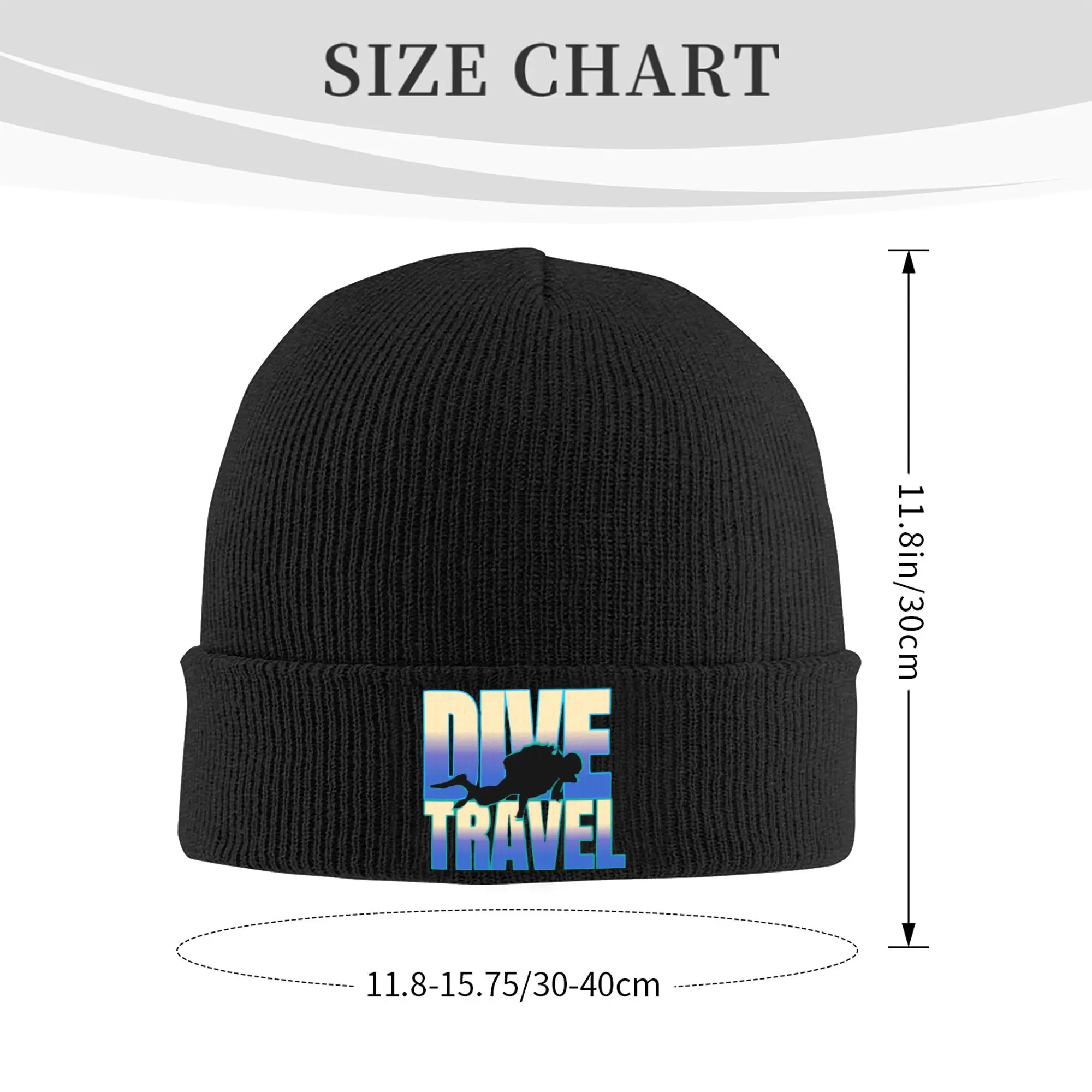 Custom Scuba Diving Bonnet Hat Fashion Knit Hats Men Women Unisex Adult Underwater World Diver Warm Winter Skullies Beanies Caps